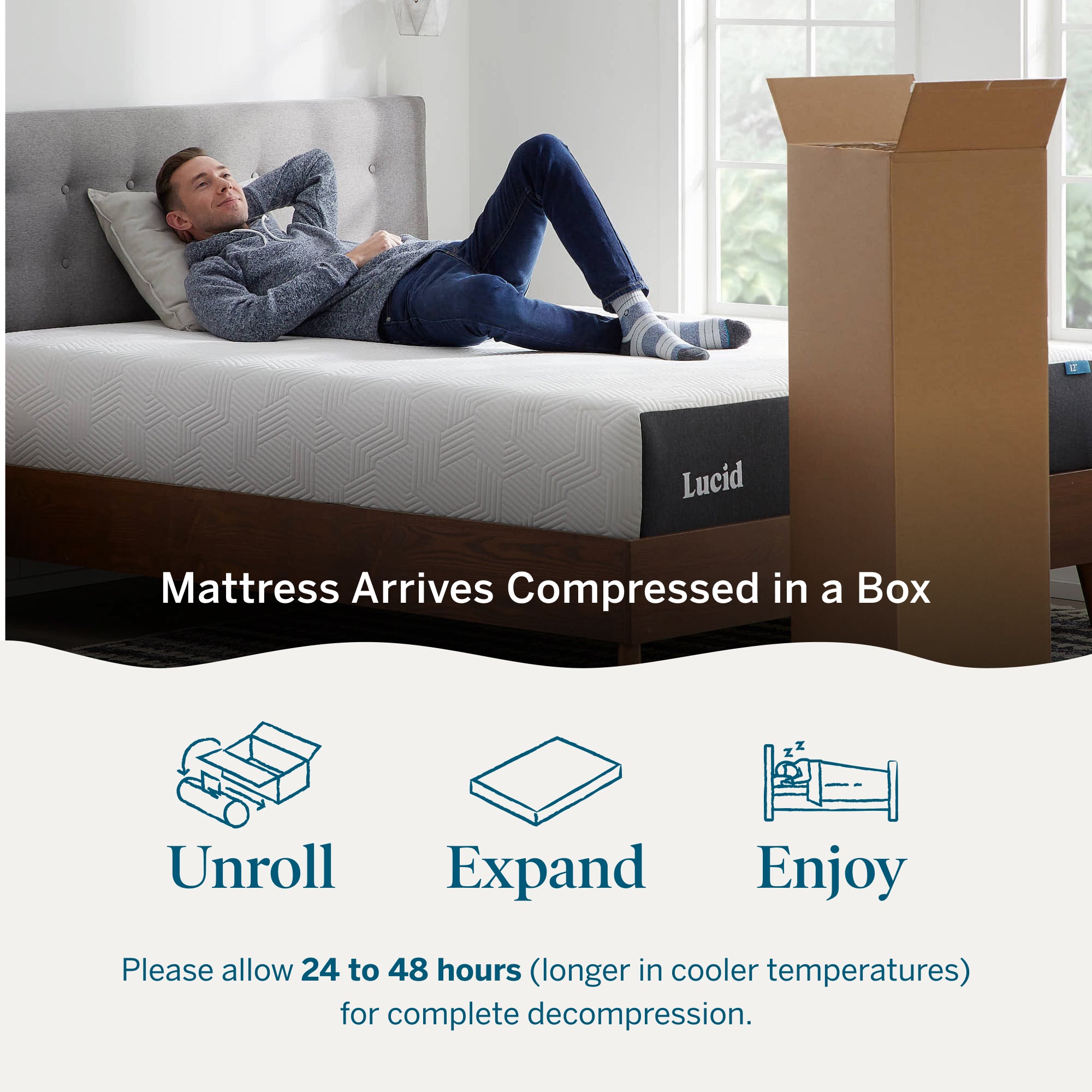 Premium High Profile Memory Foam Mattress | Lucid