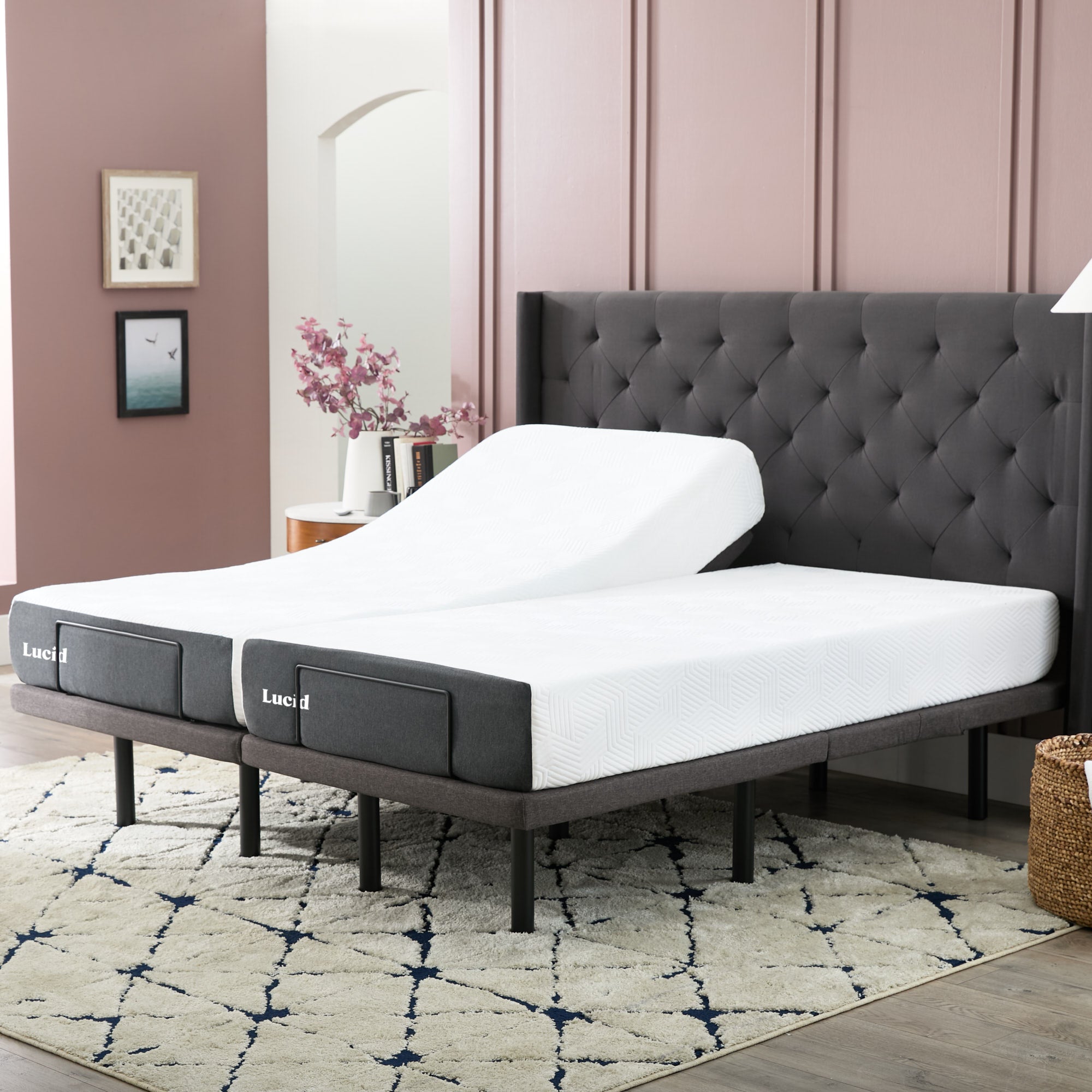 L300 Adjustable Bed Frame | Bluetooth & USB | Lucid